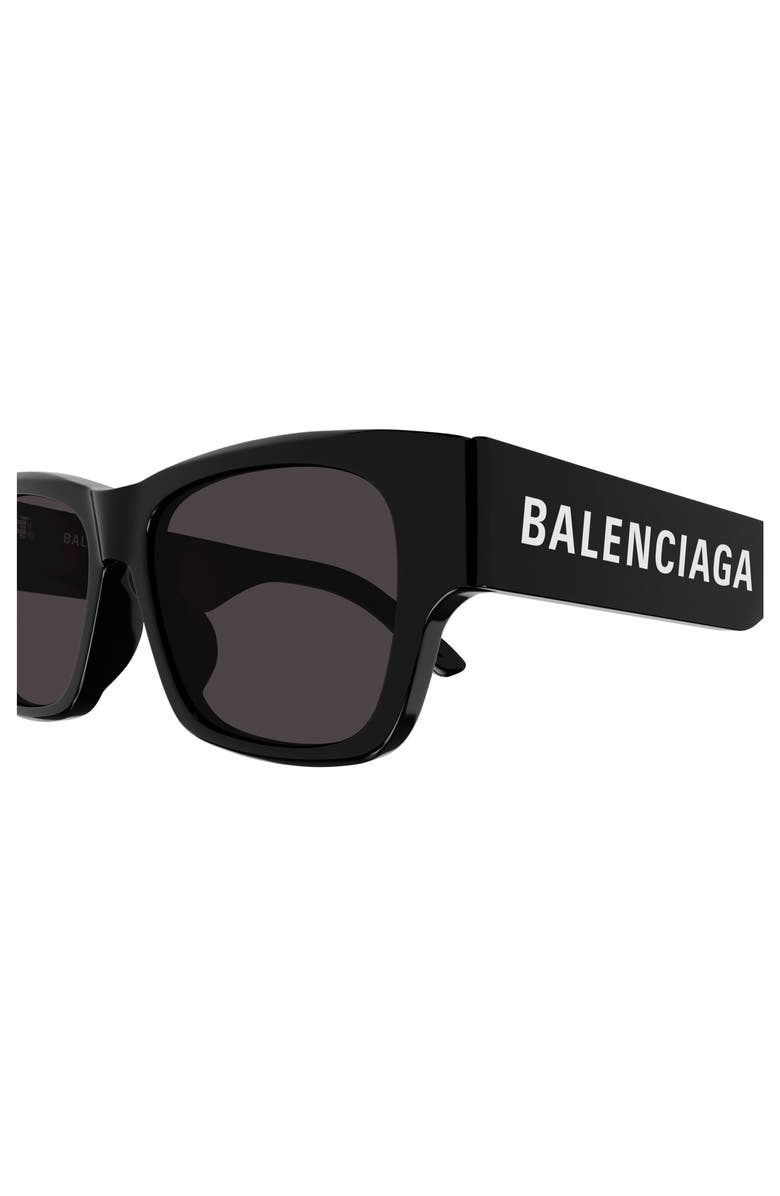 Balenciaga 56mm Rectangular Sunglasses, Alternate, color, 