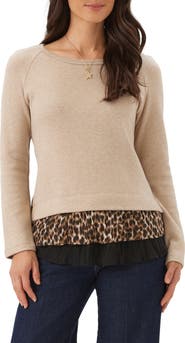 Karen Kane Layered Contrast Sweater