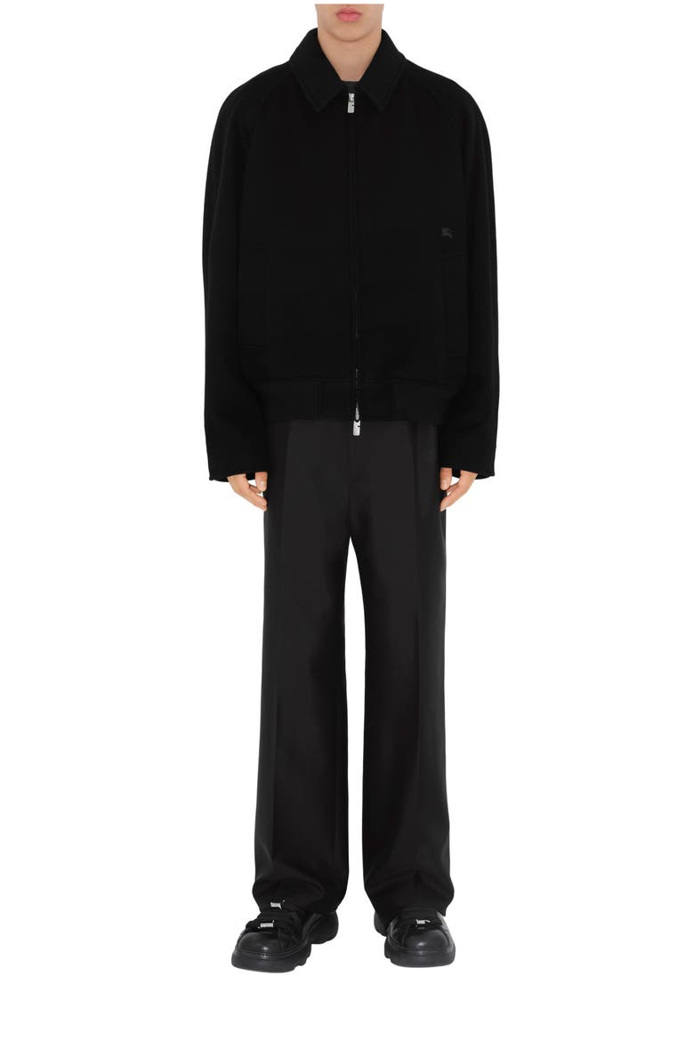 Cashmere Harrington Jacket, Main, color, Black