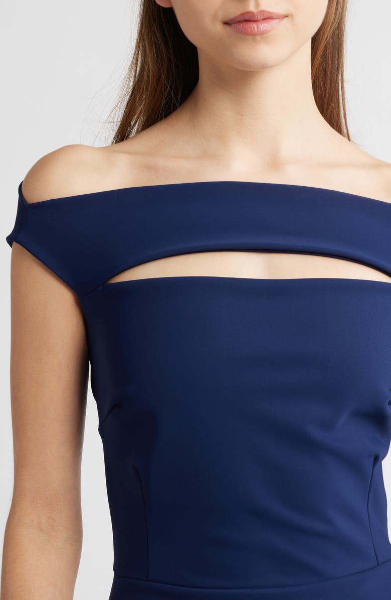 Chiara Boni La Petite Robe 'Melania' Jersey Dress, Alternate, color, Blue Notte