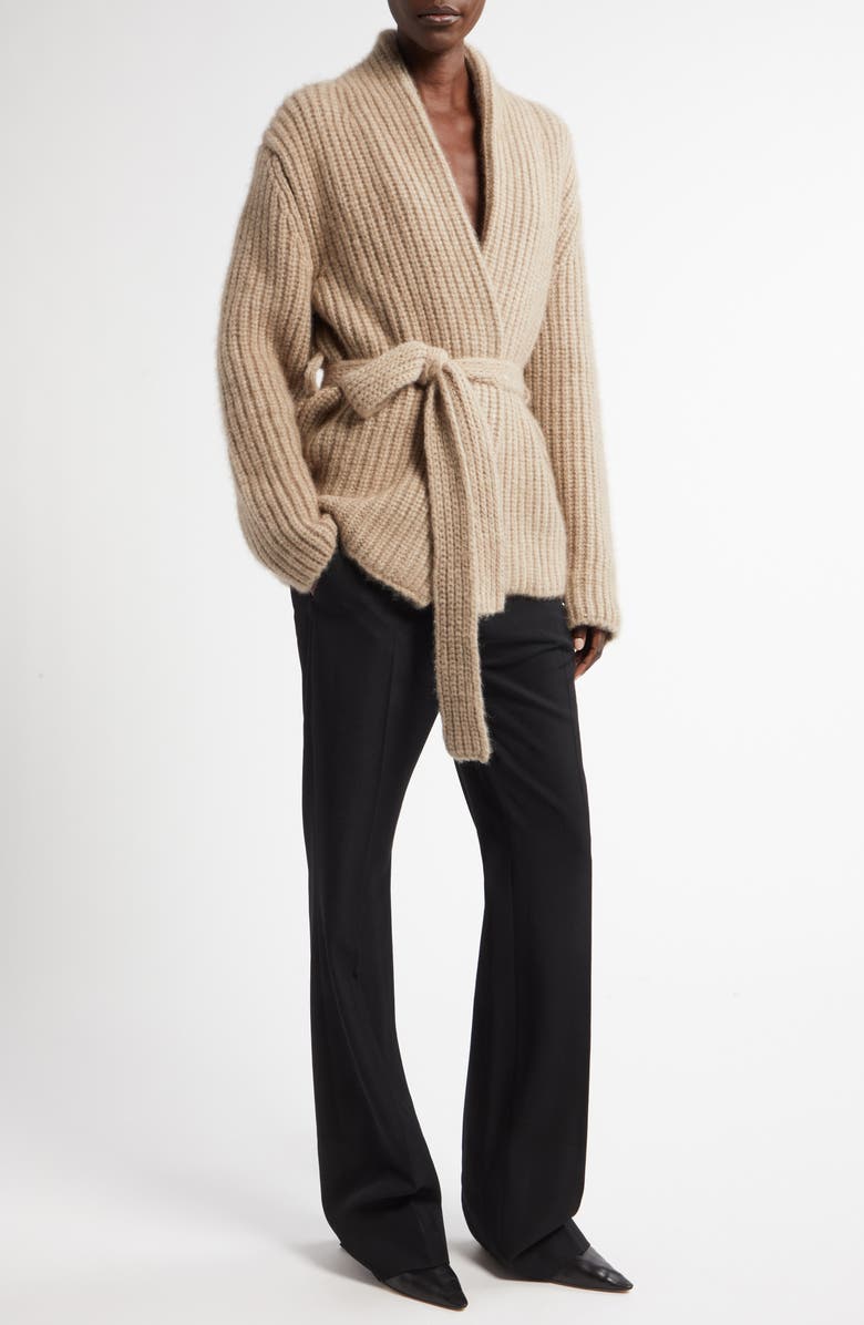 The Row Isotani Cashmere & Silk Wrap Cardigan, Alternate, color, 