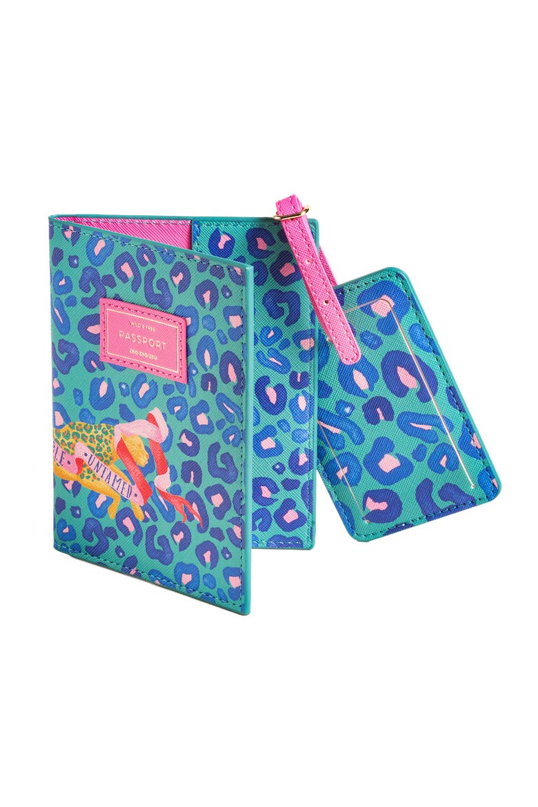Meilin Travel Set 8.5" Travel Essential, Main, color, Blue - Pink