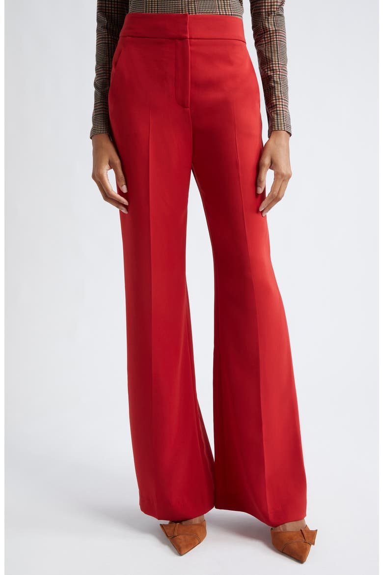 Lebone Flare Leg Pants, Main, color, CRIMSON