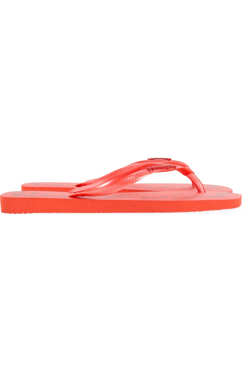 Havaianas x Devil Wears Prada Flip Flop, Alternate, color, Frevo Red