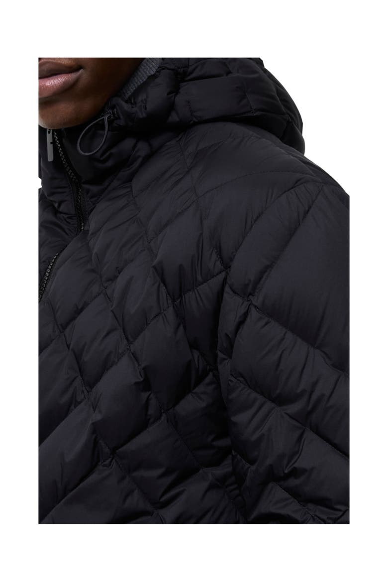 Check-stitch Nylon Doversgreen Puffer Jacket, Alternate, color, Navy