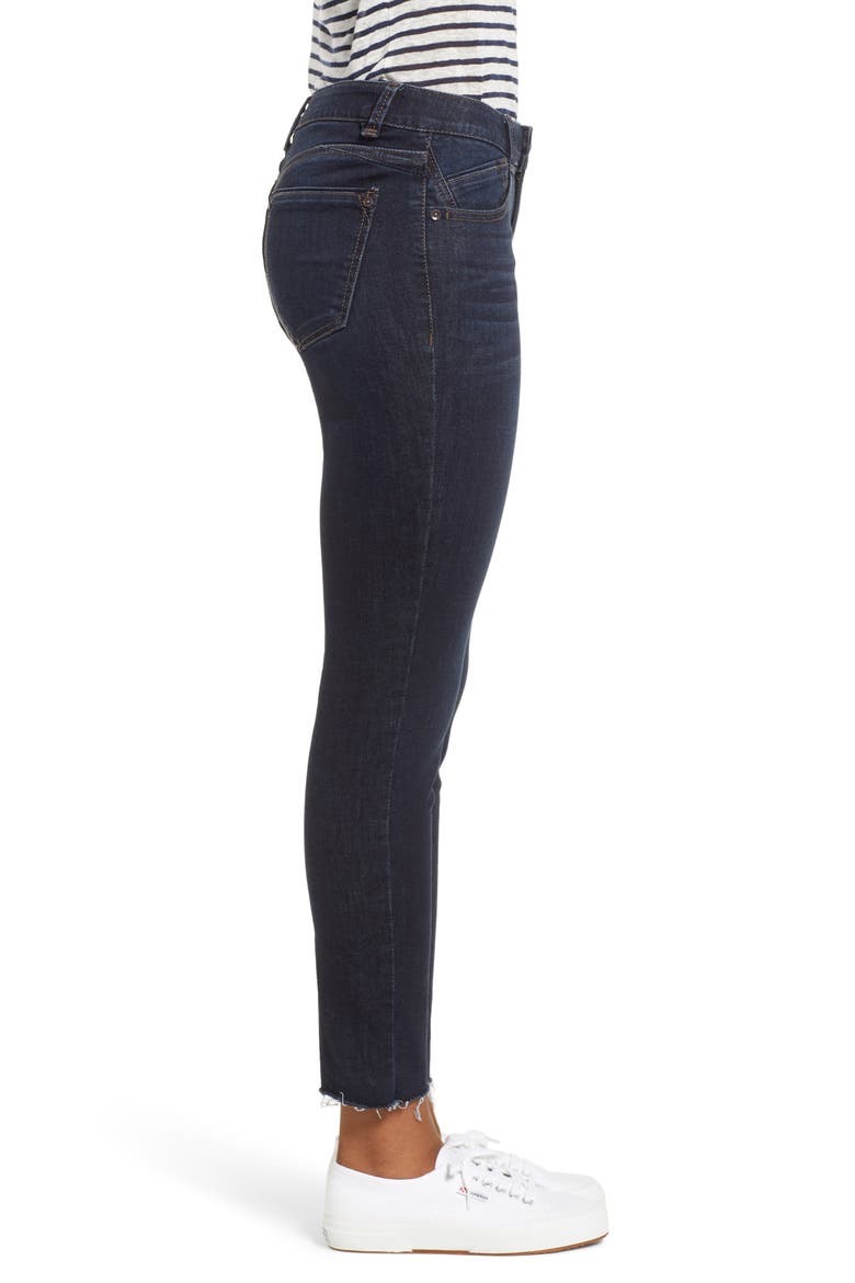 Raw Hem Skinny Jeans, Alternate, color, IN INDIGO