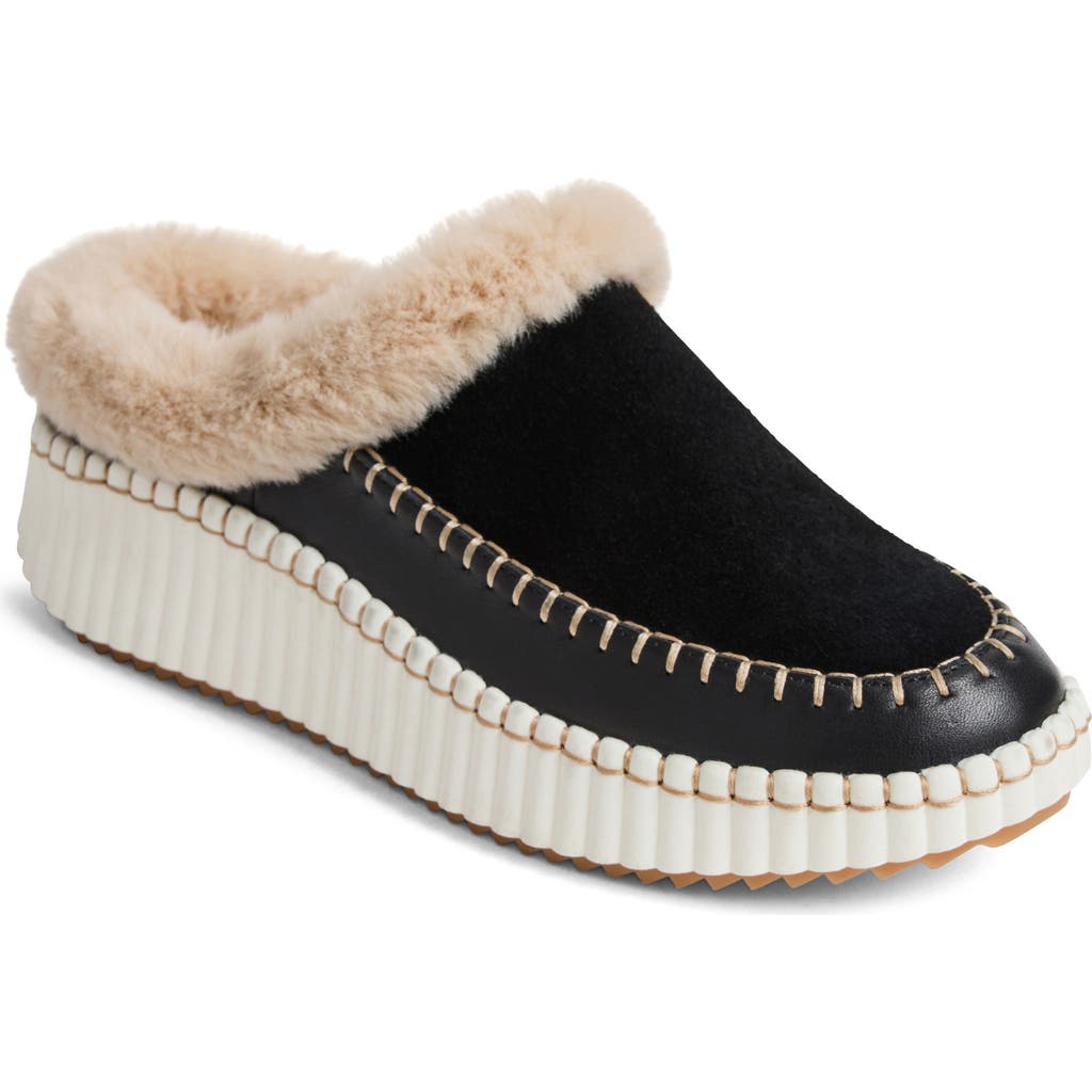 Jack Rogers Josie Faux Fur Sneaker In Black