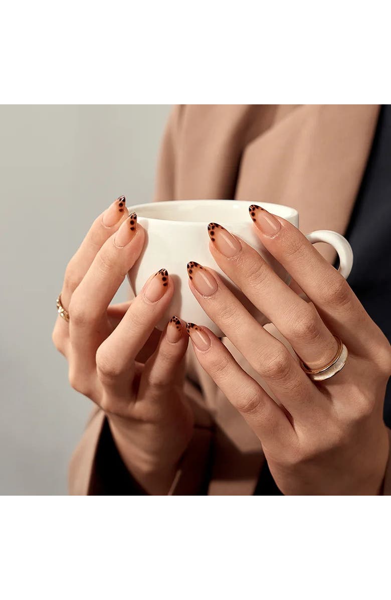 Btartboxnails Press-on Nails Almond Nail Set, Alternate, color, Espresso Leopard