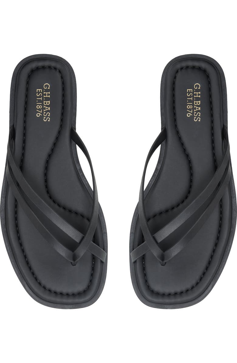 G.H.BASS Nora Flip Flop, Alternate, color, Black