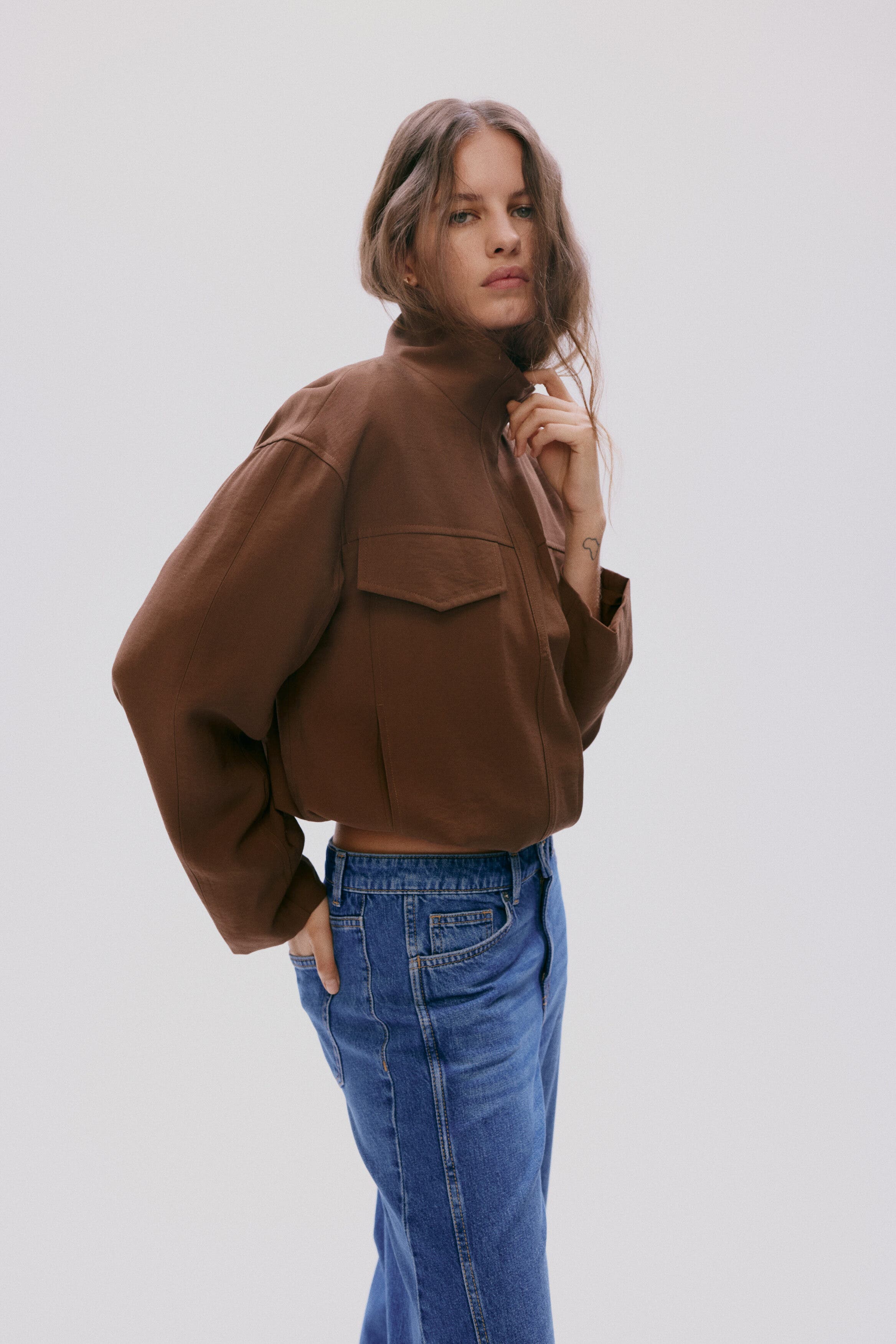 Funnel-collar Jacket - image 2