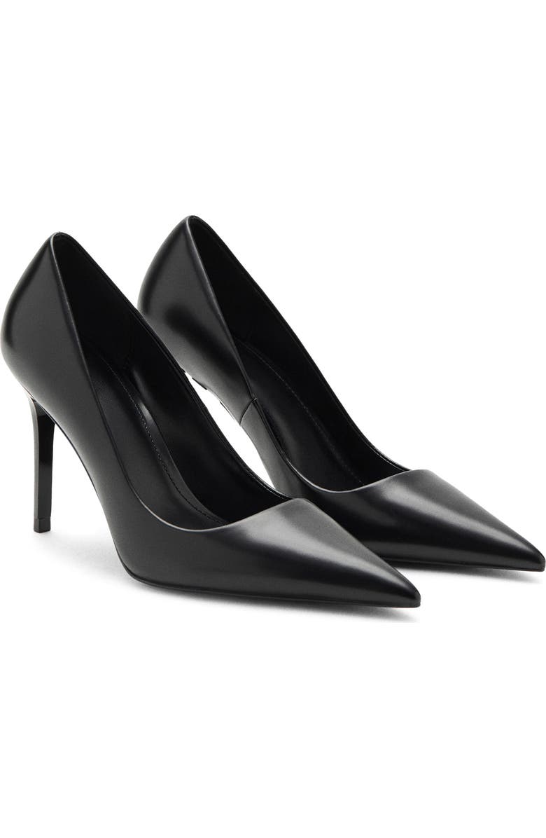 MANGO Pointed Toe Pump, Main, color, Black