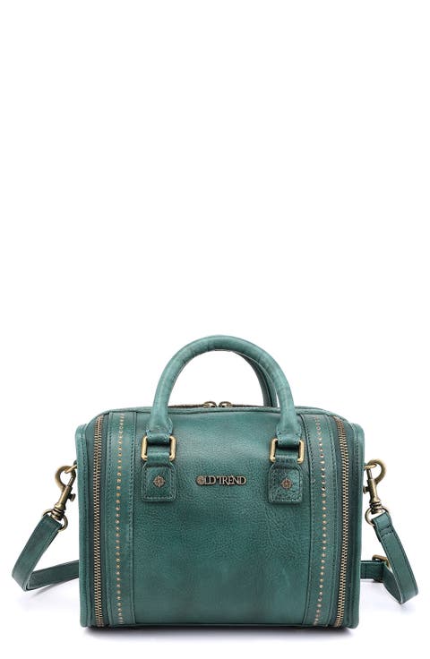 Mini Trunk Leather Crossbody Bag