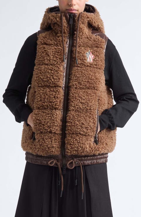 Faux Shearling Down Vest