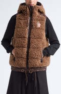 Moncler Grenoble Faux Shearling Down Vest