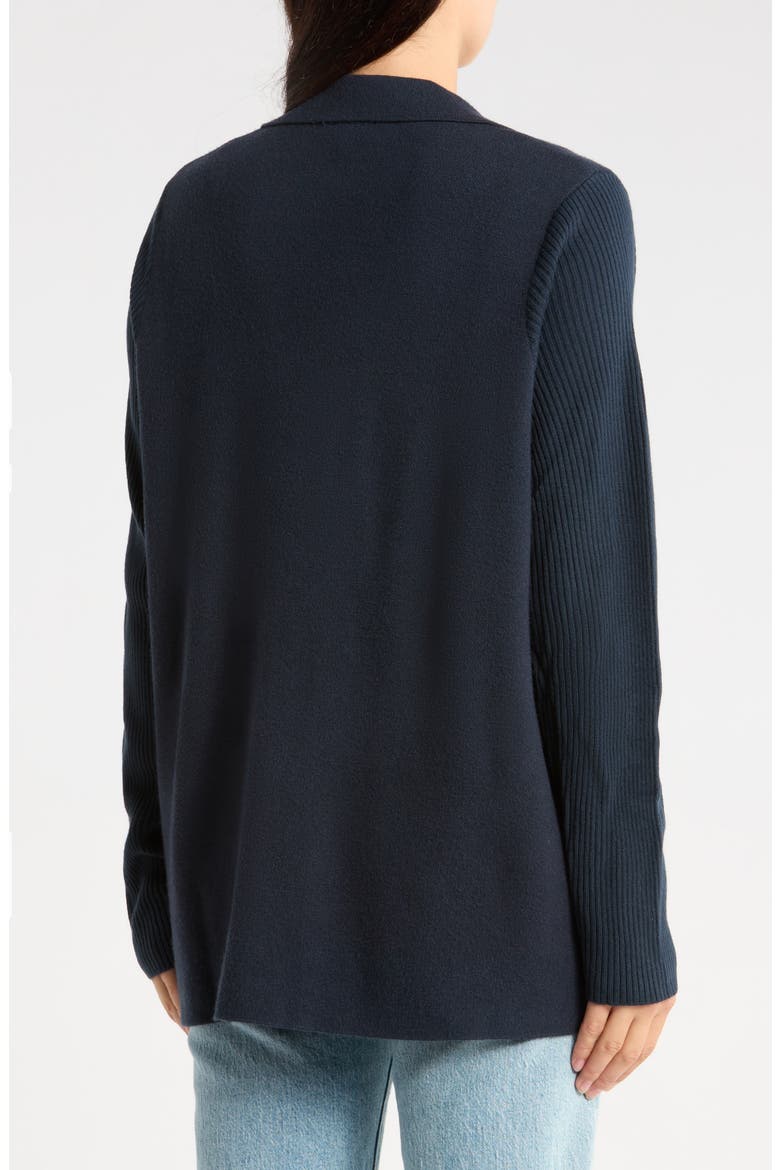 Mixed Media Jacket, Alternate, color, NAVY BLUE