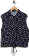 Adrianna Papell Floral Sleeveless Button-Up Top