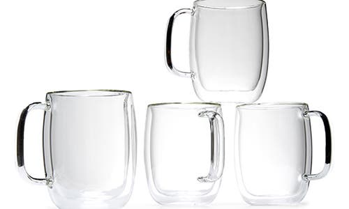Zwilling Sorrento Plus Double Wall Glass Mugs In Transparent