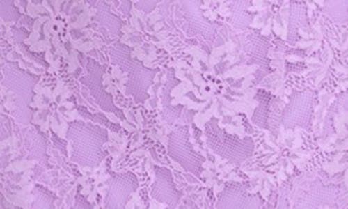 Siena Corded Lace Mini Dress In Lilac