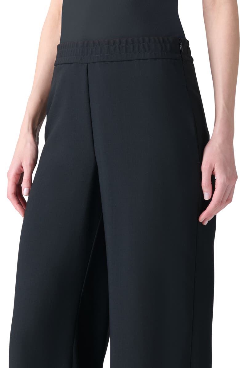 Akris Filibert Virgin Wool Blend Pants, Alternate, color, Black