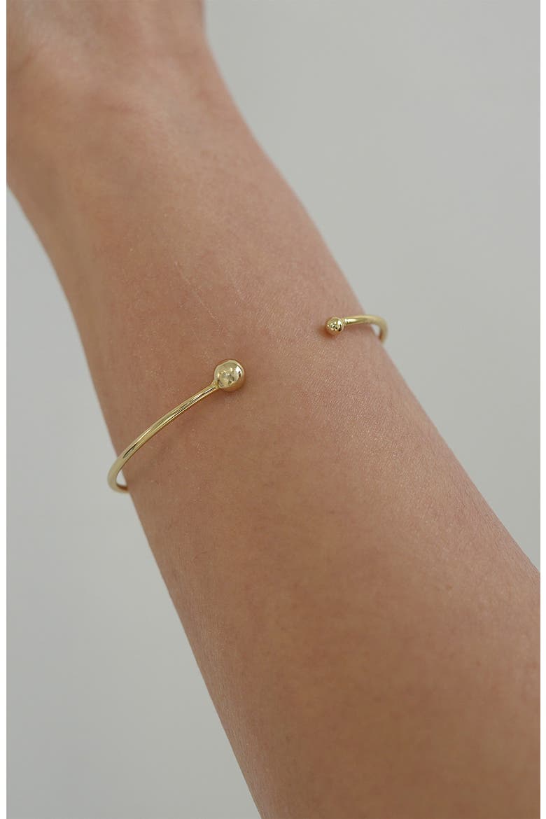 Ball Cuff Bracelet, Alternate, color, GOLD