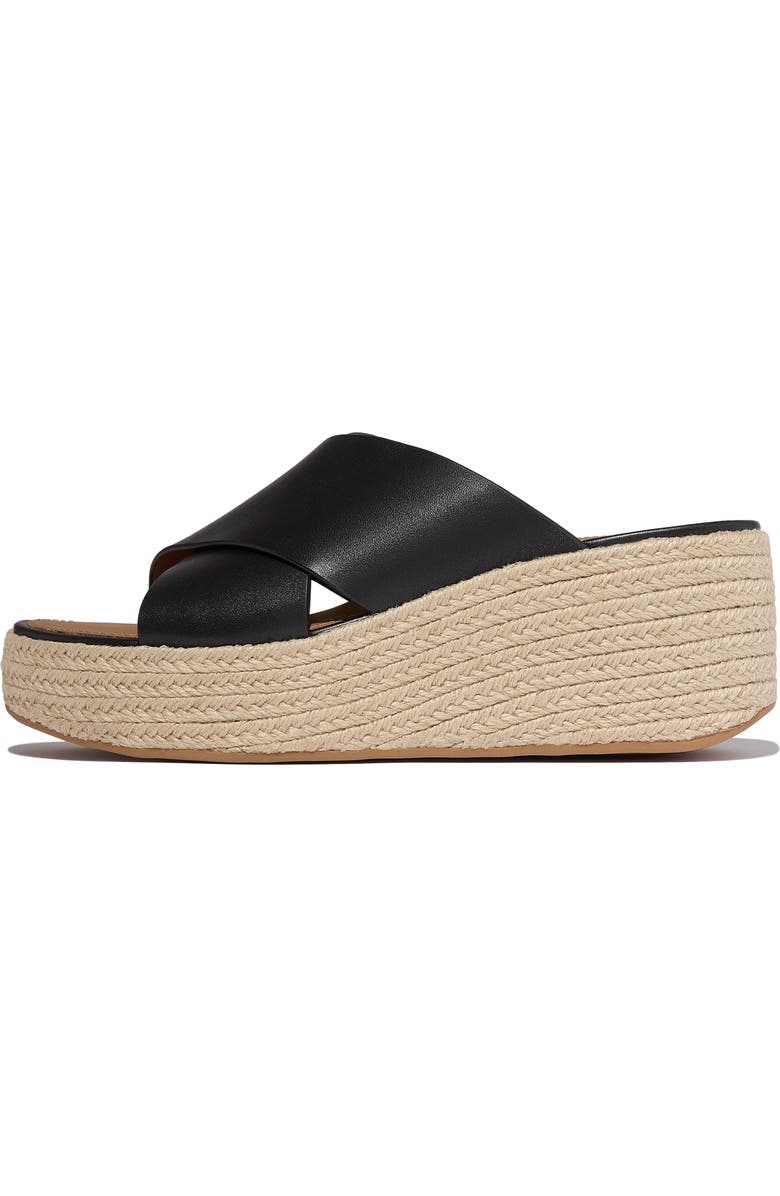 FitFlop Platfforms Espadrille Slides, Alternate, color, Black