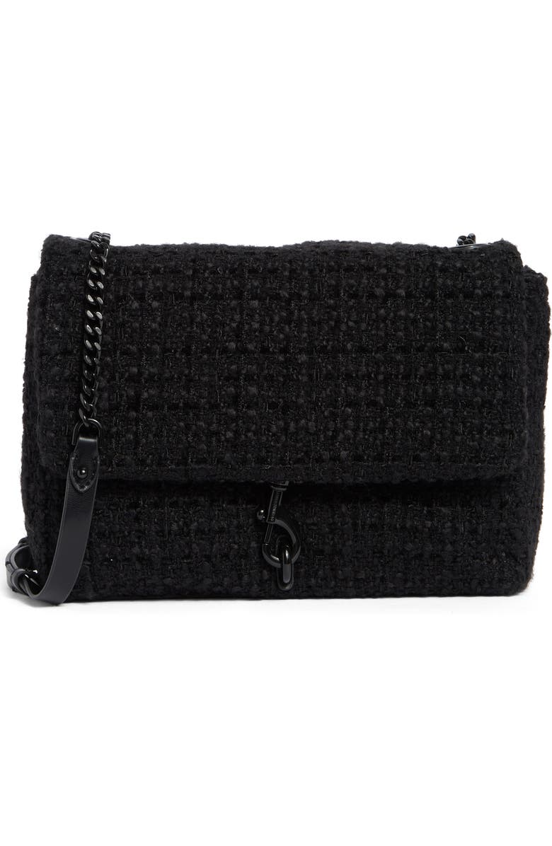 Rebecca Minkoff Edie Bouclé Flap Shoulder Bag, Main, color,