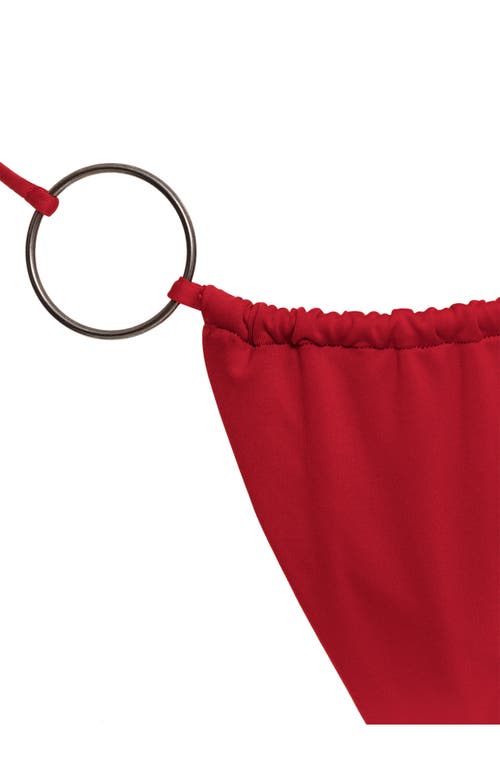 Agua Bendita Alexis Thorn Solids Bikini Bottoms In Red