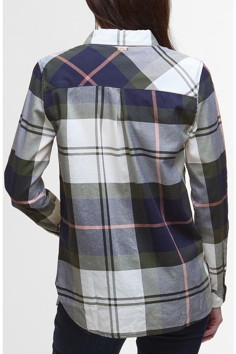 Mooreland Plaid Cotton Button-Up Shirt, Alternate, color, NAVY/ ARABESQUE CHECK