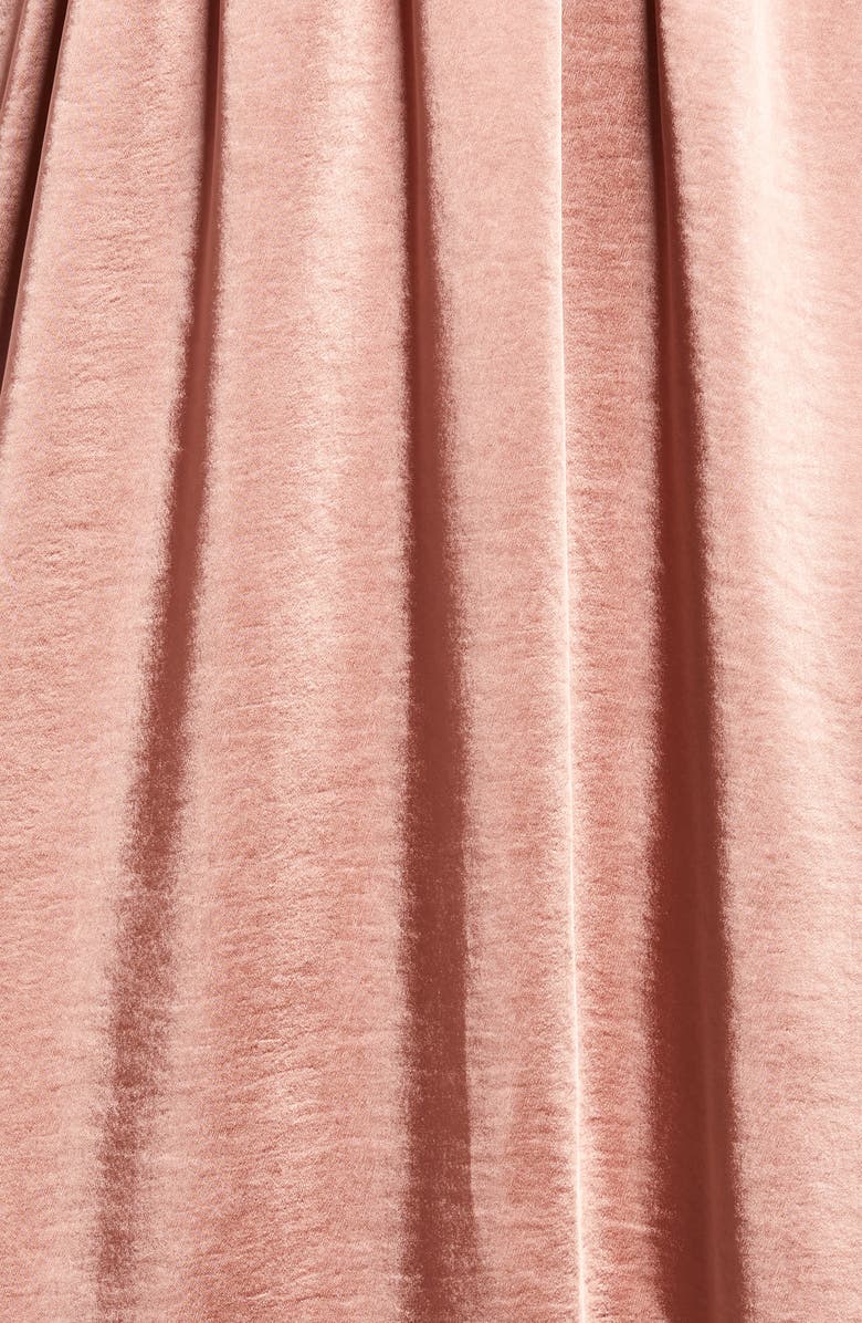 Anne Klein Wrap Front Washed Satin Midi Dress, Alternate, color, 