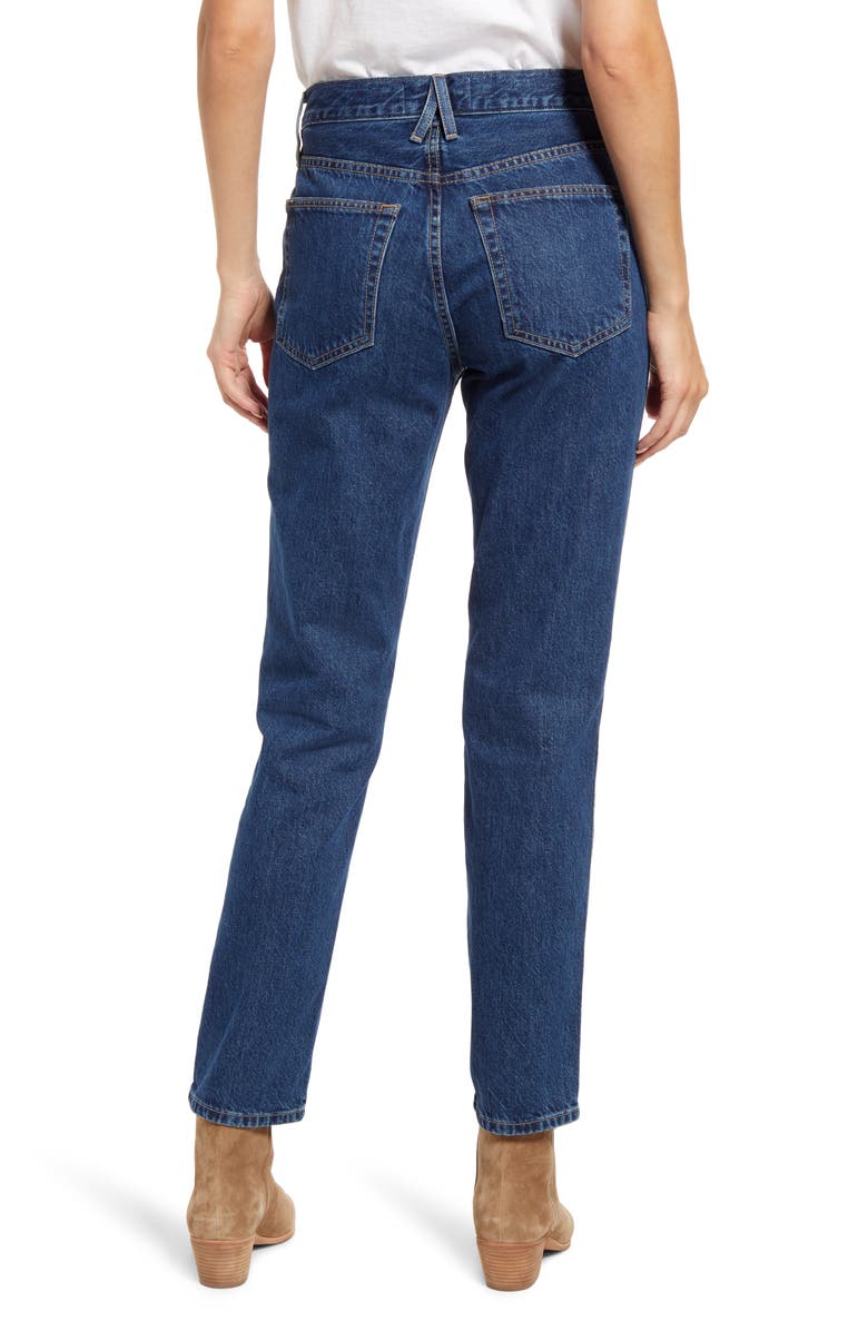 SLVRLAKE Women's Virginia High Waist Slim Straight Leg Jeans, Alternate, color,