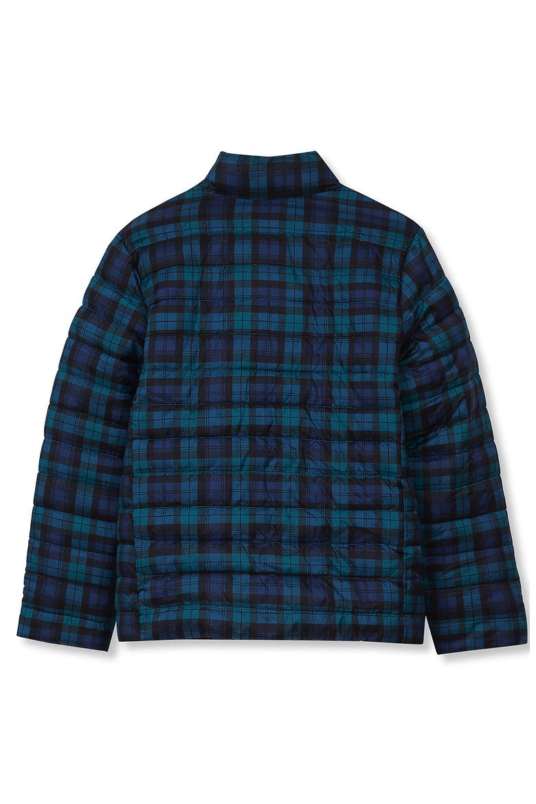 Kids Featherfree Insulated Packable Jacket, Alternate, color, Dark Green Blackwatch Plaid