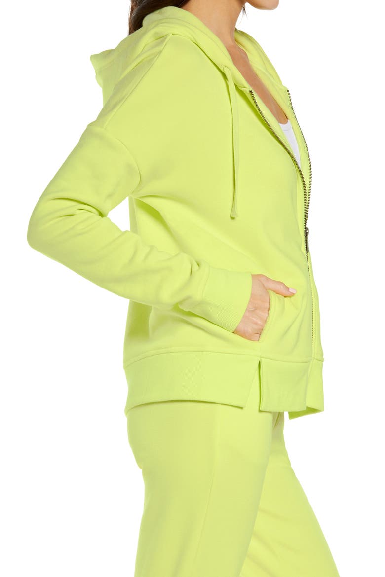 Gertie Full Zip Hoodie, Alternate, color, SUNNY LIME