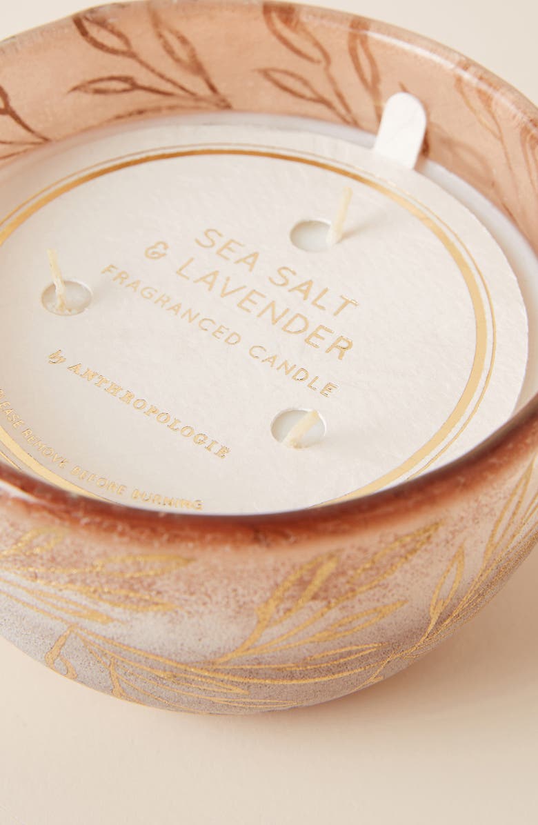 Anthropologie Home Sea Salt Lavender Candle, Alternate, color, 