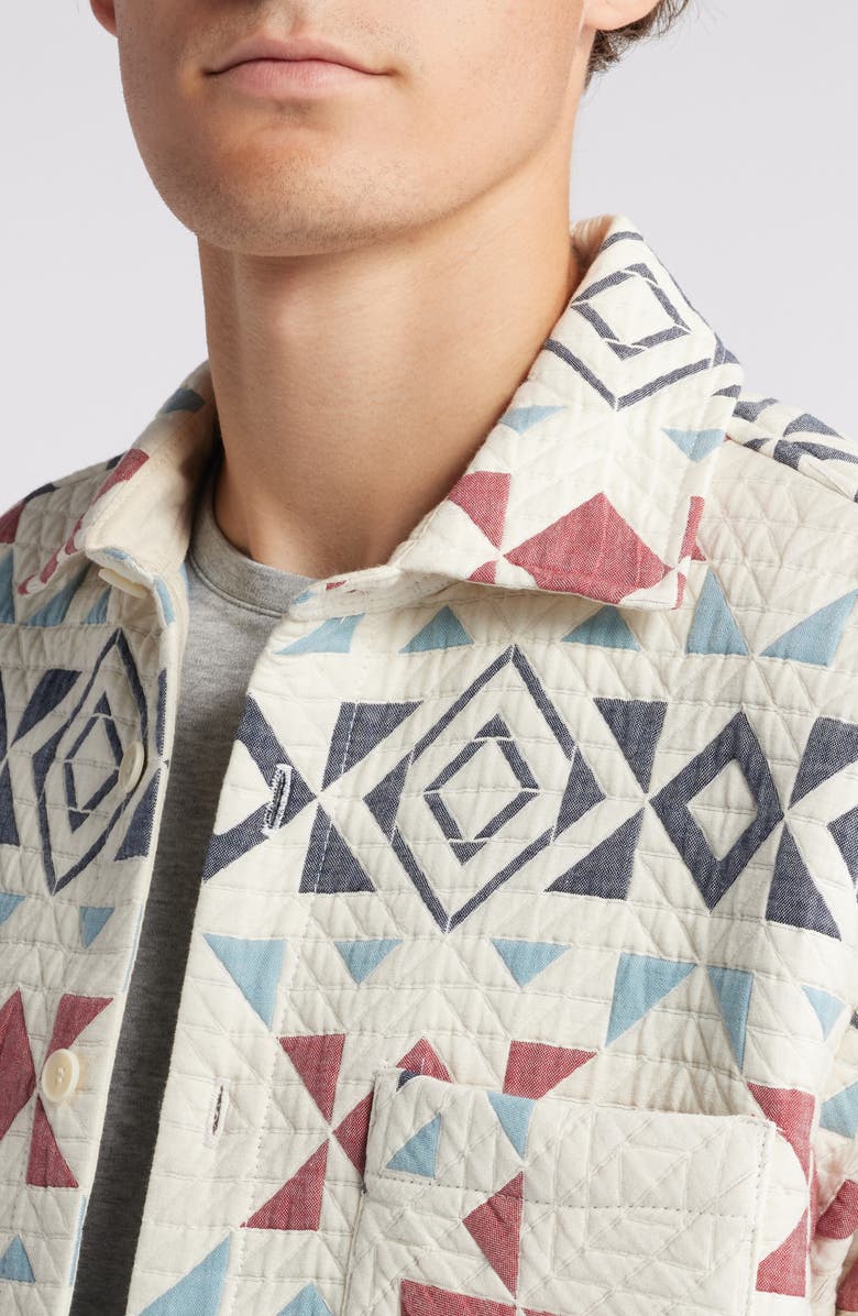 Wax London Otto Quilted Overshirt, Alternate, color,