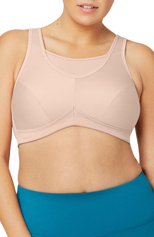 Glamorise No-Bounce Camisole Sports Bra in Light Brown at Nordstrom, Size 42D