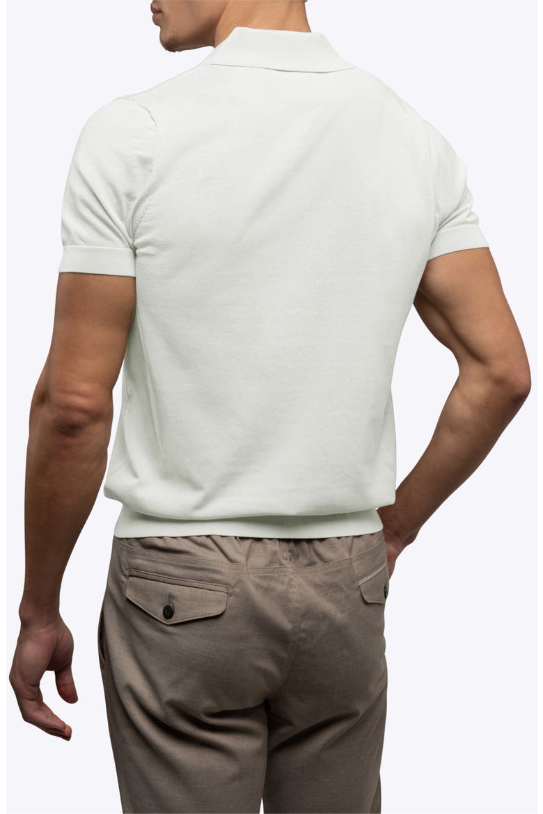 Istanbul Johnny Collar Cotton Bend Polo, Alternate, color, NIMBUS