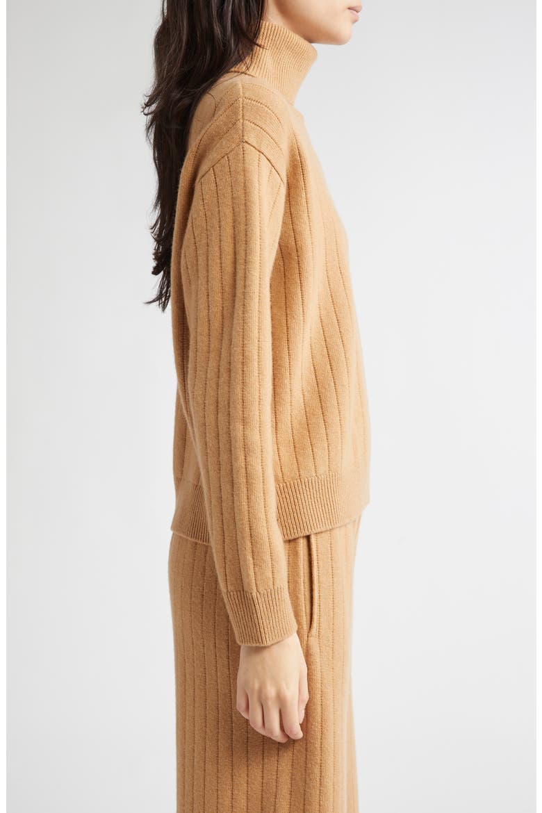 Wool & Cashmere Turtleneck Sweater, Alternate, color, 04 CAMEL