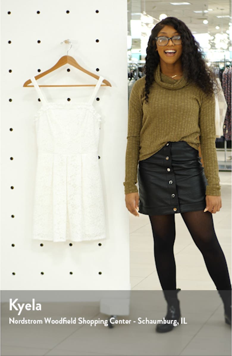 Ruffle Trim Pleated Minidress, sales video thumbnail