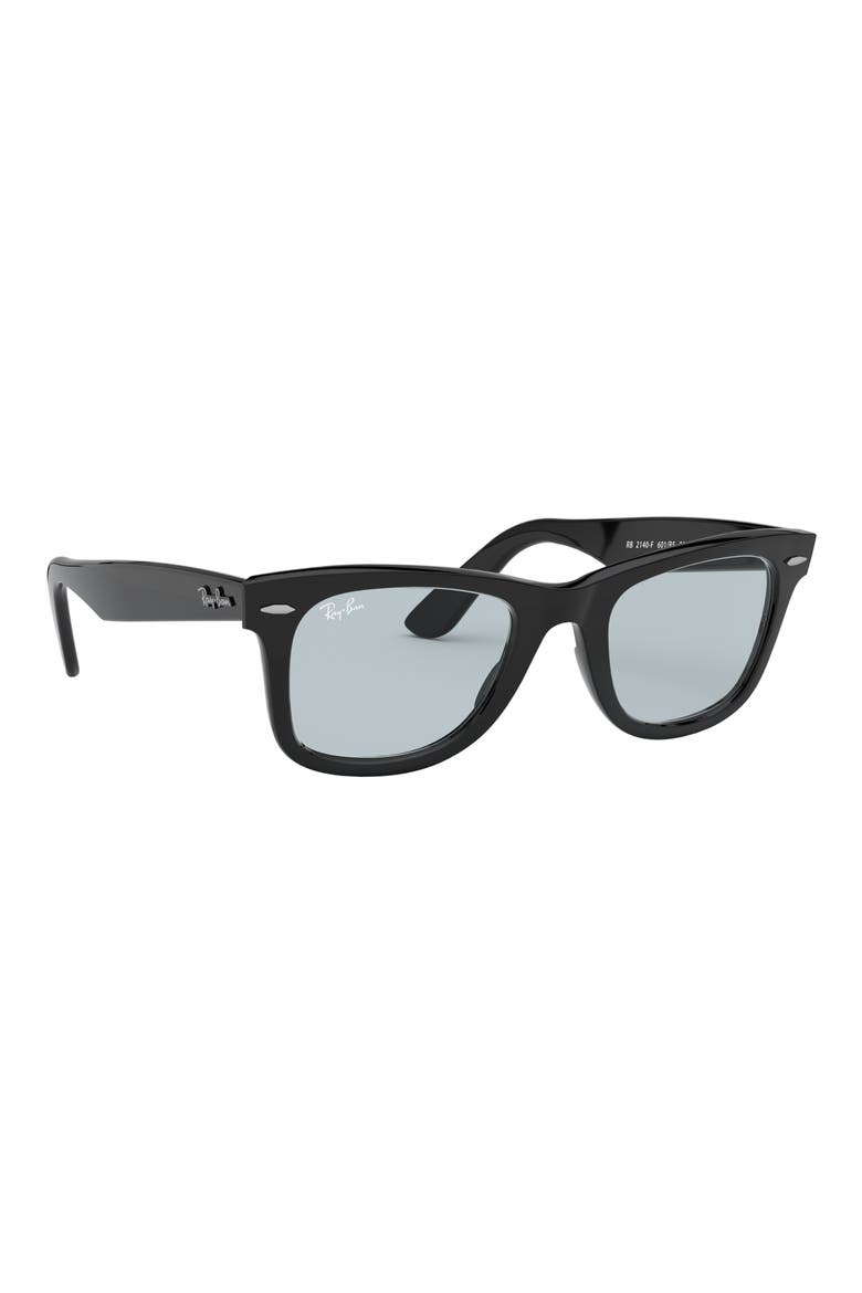 52mm Square Sunglasses, Alternate, color, BLACK / LIGHT GREY