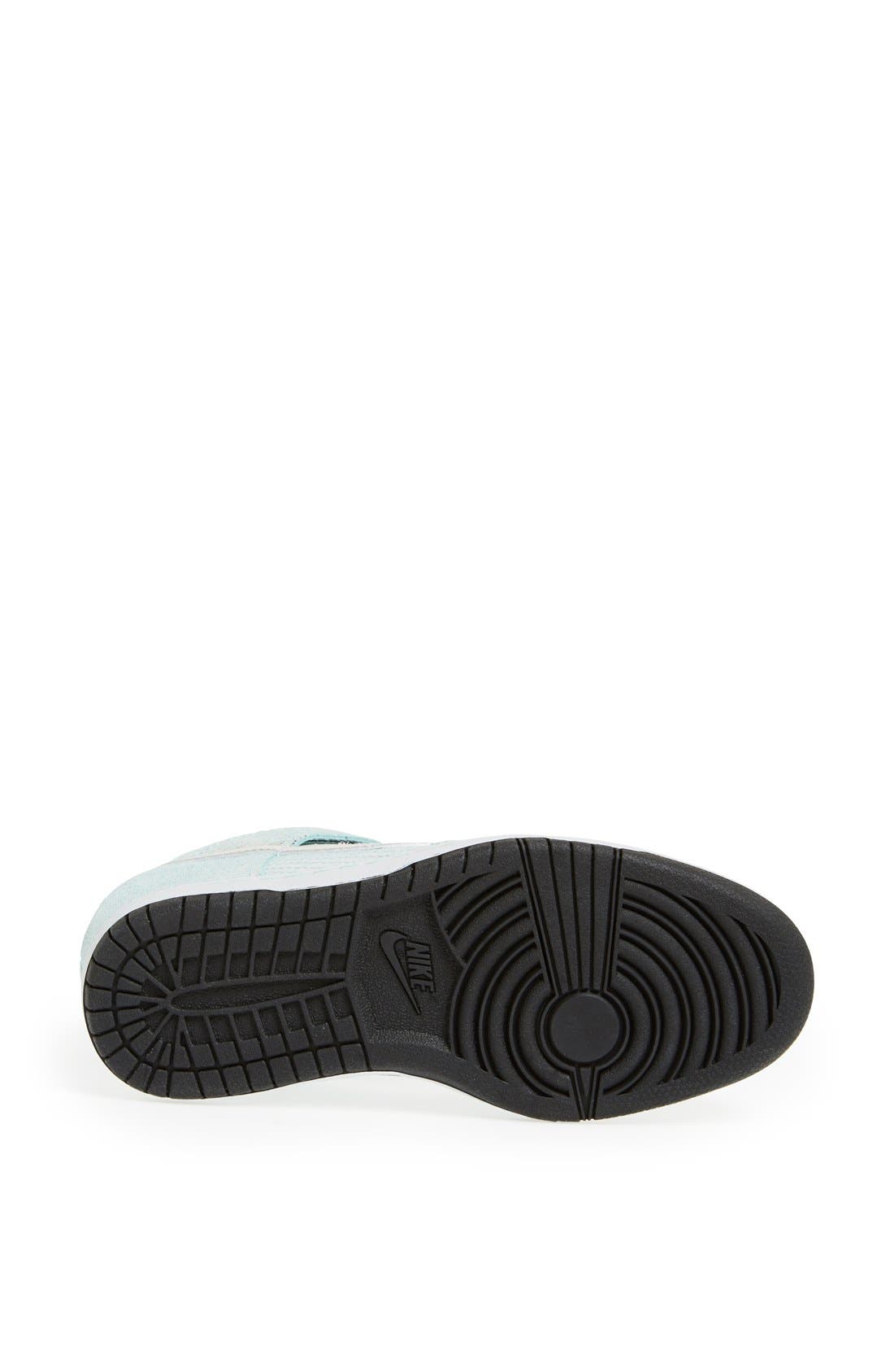 'Dunk Sky Hi' Wedge Sneaker, Alternate, color, METALLIC SILVER/ GLACIER ICE