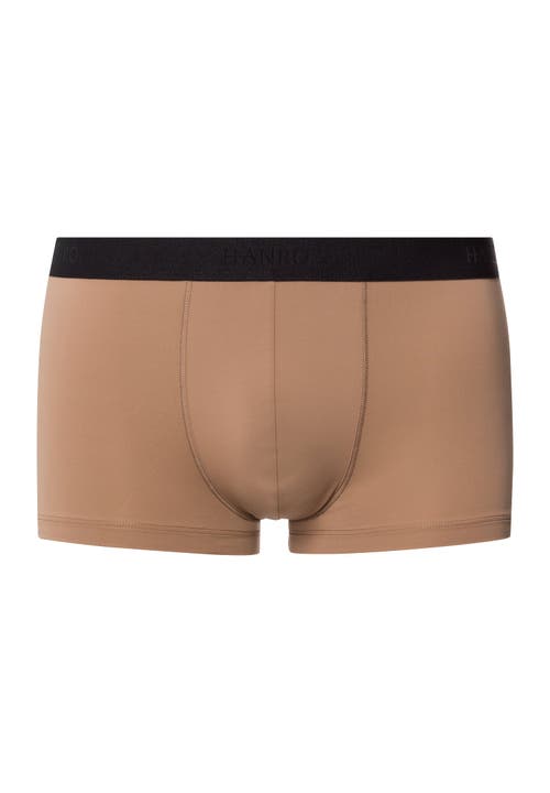 Hanro Micro Touch Boxer Brief In Portabella Beige