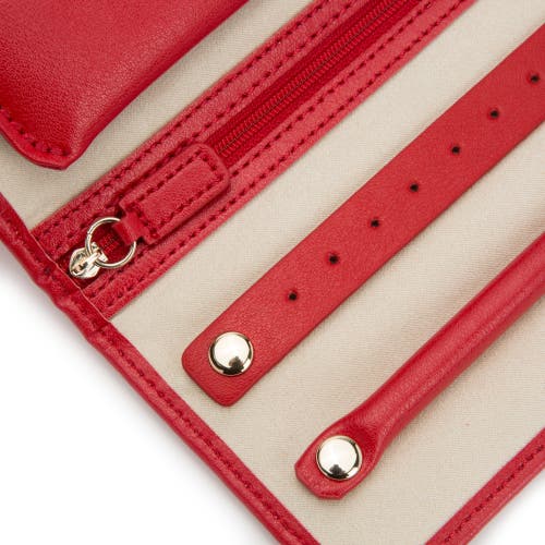 Wolf Palermo Jewelry Roll In Red