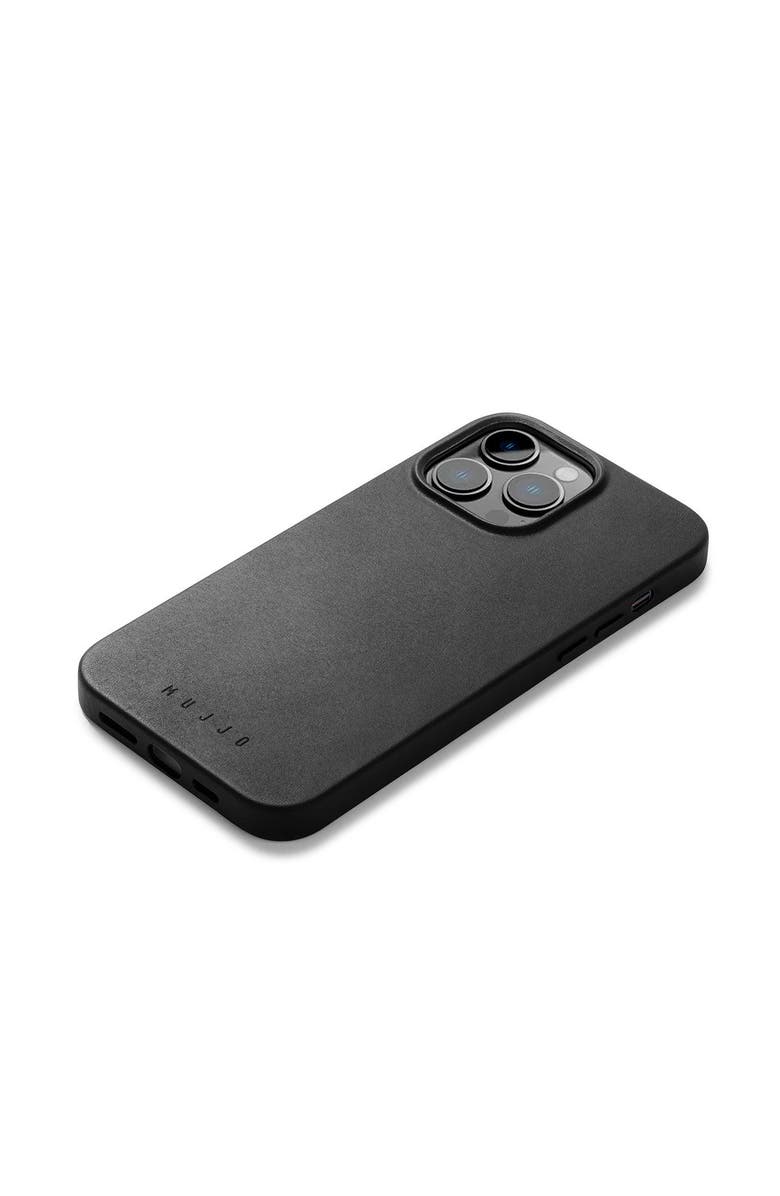 MUJJO Full Leather Case for iPhone 14 Pro Max, Alternate, color, Black