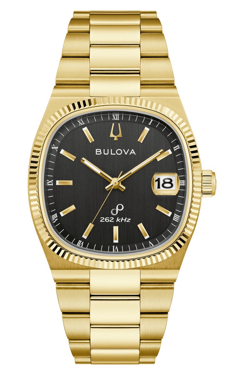 BULOVA Super Seville Goldtone Bracelet Watch, 37.5mm, Main, color, 