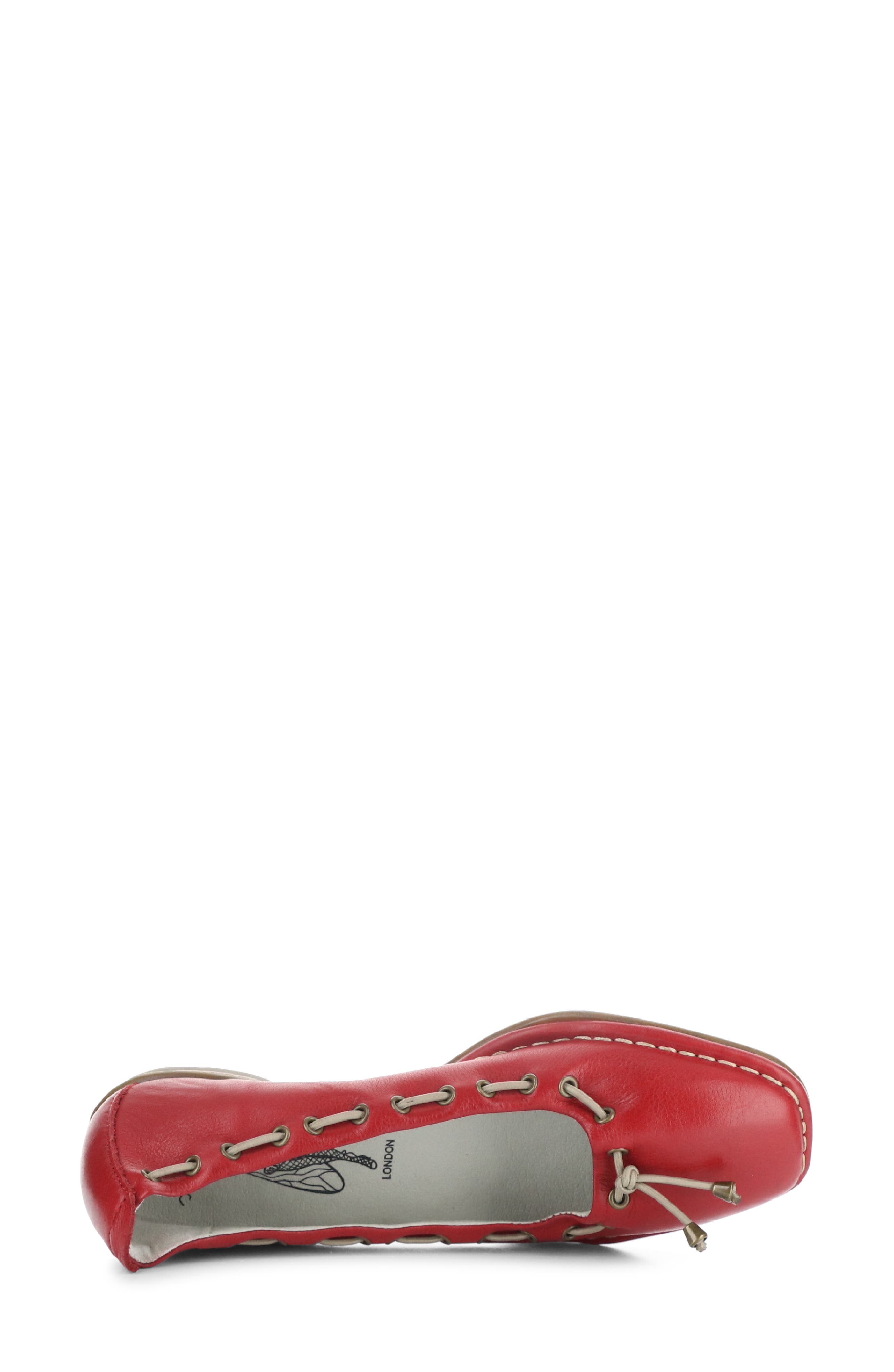 Fly London Bapi Ballet Flat, Alternate, color, 000 Red Velvet