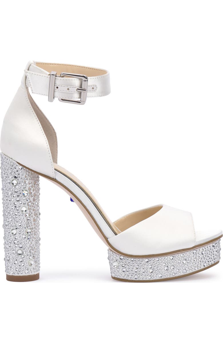 Jessica Simpson Everyn Ankle Strap Platform Sandal, Alternate, color, White