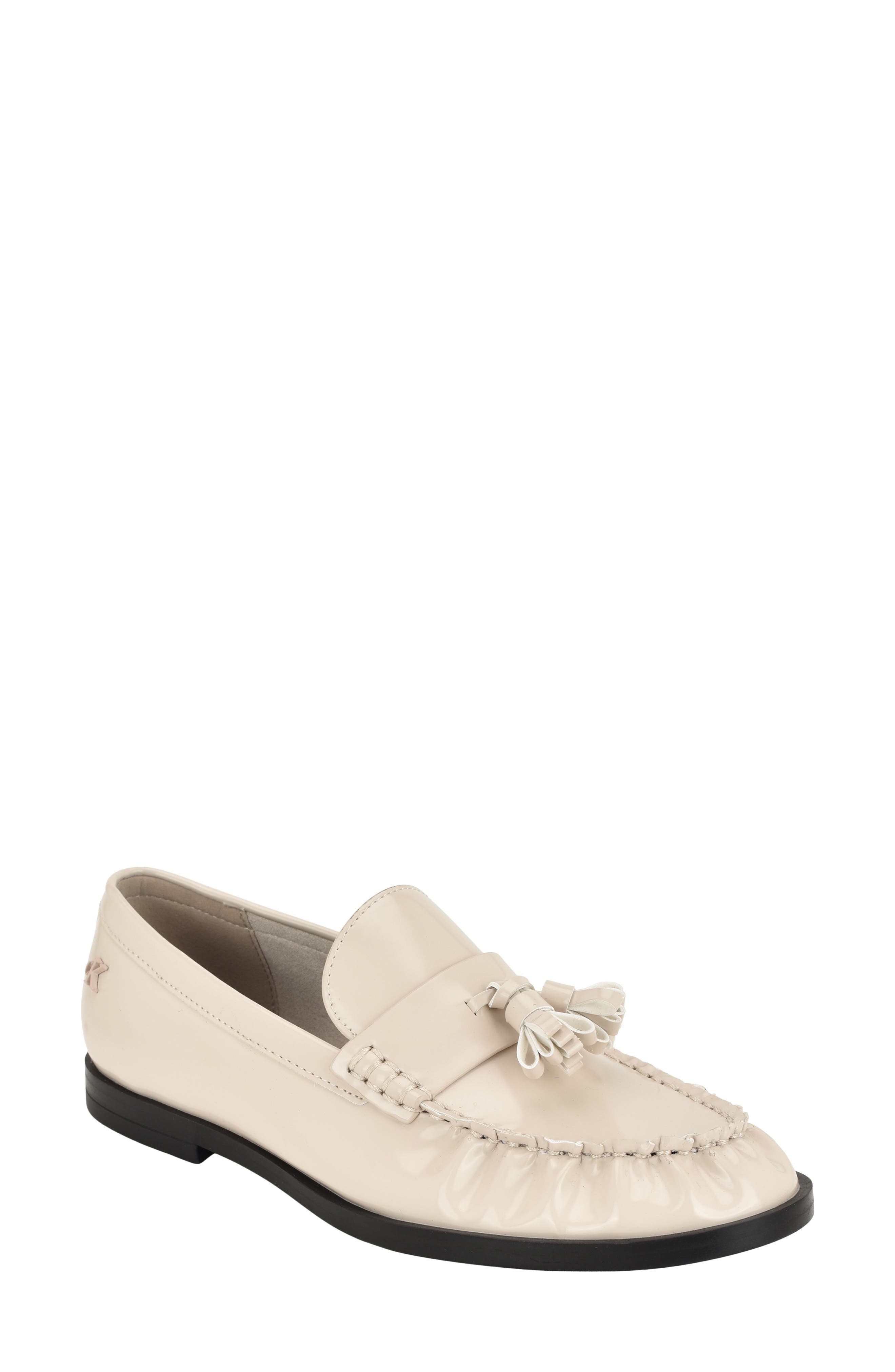Mirella Faux Leather Loafer, Main, color, IVORY 150