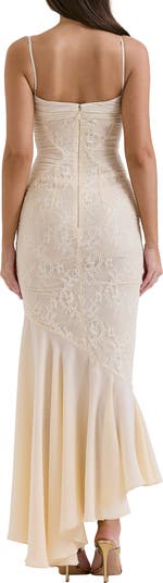 Felicia Lace Inset Mermaid Gown