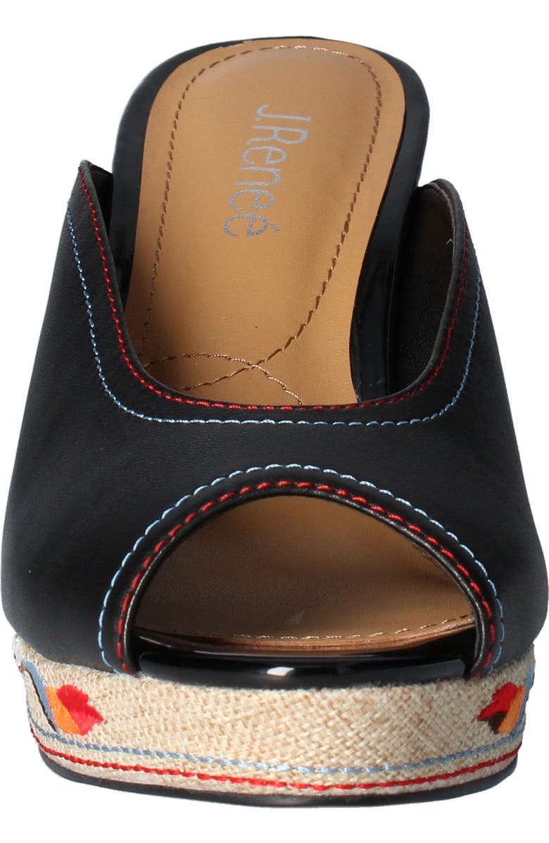 J. Reneé Haleesi Wedge Sandal, Alternate, color, Black