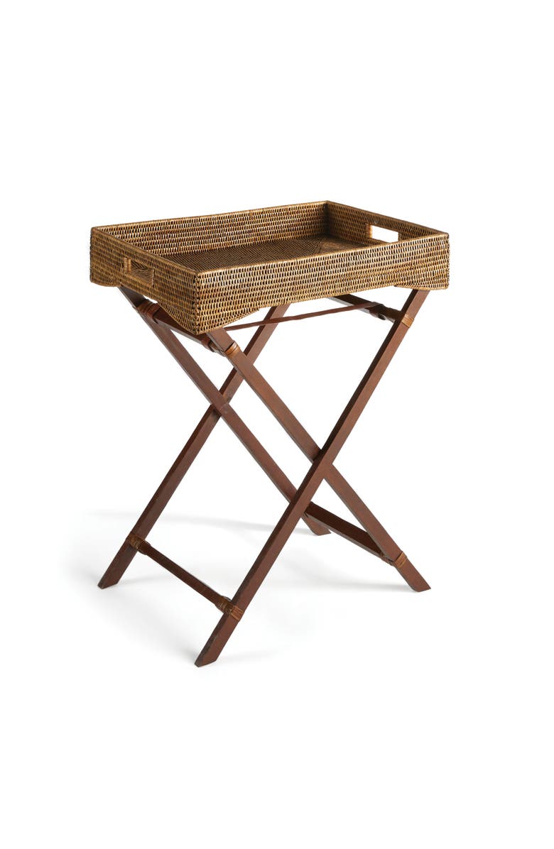 Napa Home & Garden Burma Rattan Butler Tray Table, Main, color, Brown